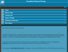 Tablet Screenshot of foundationpt.com